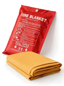 Fiberglass Fire Blanket Flame Retardant Yellow for Gas Station Hotel Fire Escape