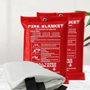 Fiberglass Fire Blanket Heat Resistant Escape Blanket for Hotel and Home Emergency Use