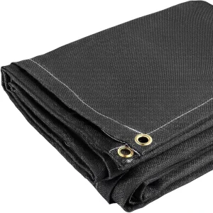Fiberglass Fire Welding Blanket BlackFire High Temperature Resistant Chemical Resistant Silicon Coated Cutting Flame Retardant