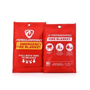 Fiberglass Fireproof Power Blanket 1.2m X 1.2m 550C Resistance for Home & Car Emergency Fire Protection