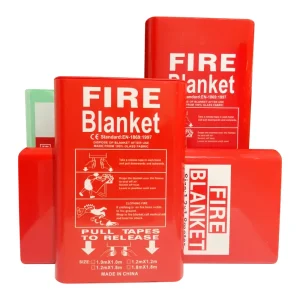 Fire Blanket 1.5m PVC Hard Box 0.43mm Fiberglass CE EN1869 AS3504 NFPA701 OEM Factory Price FOB