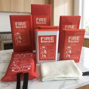 Fire Blanket 1m 1.5m 1.8m 2m Household Emergency Suppression Blanket Home Kitchen Fire Extinguishing Blanket Manufacturer Supply