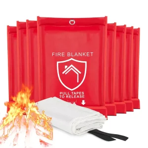 Fire Blanket 550 Degrees Heat Resistant Glass Fiber Protection
