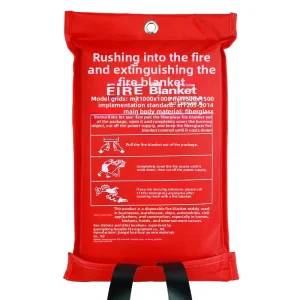 Fire Blanket Commercial Household Kitchens 1.0m 1.2m 1.5m Lengths Fiberglass Silicone Flame Retardant Orange Boxed