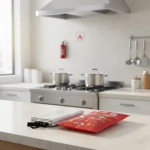 Fire Blanket Fiberglass Mesh Cloth Twill Woven White Heat Resistant Home Kitchen Fireproof Emergency Escape Safety