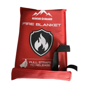 Fire Blanket with Hooks and Gloves Emergency Escape Fire Insulation Blanket for Home Kitchen Camping