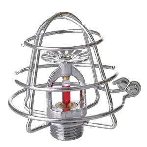 Fire Equipment Accessories Red Fire Sprinkler Protector Covers Steel Fire Sprinkler Head Guard