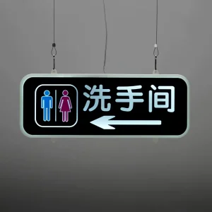 Fire Exit Signs Hanging Emergency Exit Sign LED Acrylic Panel CE Certified Indoor Use Customized Design