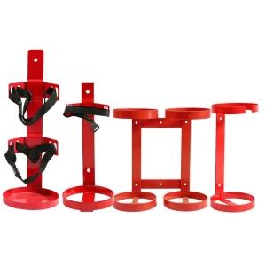 Fire Extinguisher Bracket 304 Stainless Steel Customizable Reinforced Corner Wall Mount Rack Inlaid Edge