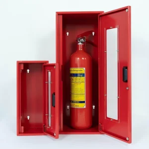 Fire Extinguisher Storage Medium Size Wall Mounted Cabinet Emergency Indoor Outdoor Locker Stainless Steel Box