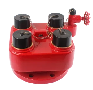 Fire Fighting Emergency Rescue 4 Way Fire Breeching Inlet Valve For Dry Risers