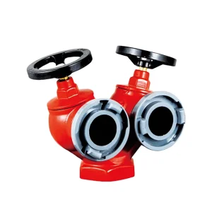 Fire Fighting Equipment DN65 Fire Hydrant Valve Ductile Cast Iron Double Outlet Indoor Fire Hydrant