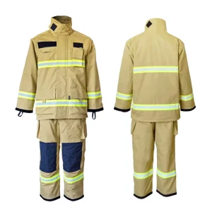 Fire Fighting GA10-2014 Certified Aramid Nomex 4-Layer Flame Resistant Fireman Suit AramidIIIA Outer