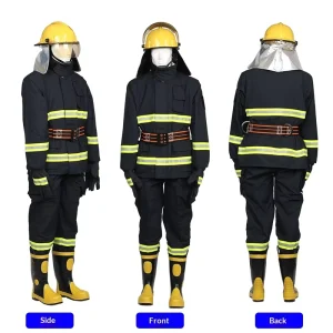 Fire Fighting Protective Clothing 6 Piece Split Type Aramid Fabric Station Set for Emergency Rescue CN