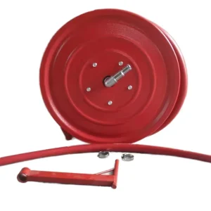 Fire Hose Reel RED Telescopic Handle Wall Mountable PVC Steel