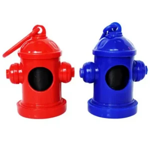 Fire Hydrant Shaped Pet Dog Waste Bag Dispenser with Biodegradable Poop Bags