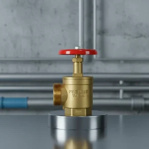 Fire Hydrant Valve Brass Angle Landing Hose Threaded BSP UL FM PN16 DN65 Regulating High Pressure Fire Protection System