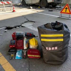Fire Rescue Bag Emergency Survival Kit Multi Purpose Survival Backpack for Fire Safety First Aid and Disaster