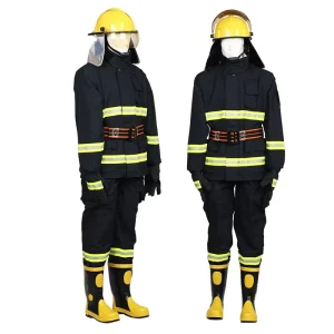 Fire Resistant Waterproof Navy Blue Fireman Clothing Aramid Material China Factory Firefighter Uniforms