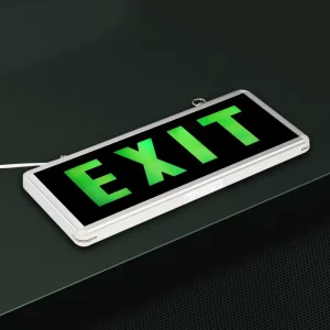 Fire Safety Escape Emergency Exit Sign Plate Factory Customized Pattern 3w Emergency Lighting Sign Light