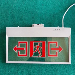 Fire Safety Exit Sign 3W Aluminum Acrylic 3 Hours Emergency Time Ceiling Wall Mount LED Emergency Light IP30