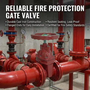 Fire Sprinkler Gate Valve for Fire Fighting System with Pipes Fire Protection Equipment Accessory