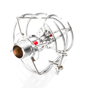 Fire Sprinkler Head Guard Cover Fire Safety Silver Frame Ring Sprinkler Protection Cover Latch Hooks Iron Guard