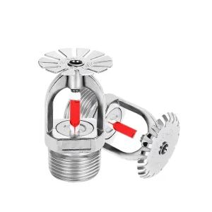 Fire Sprinkler System 68 Celsius Upright Stainless Steel Red Rainy Spray
