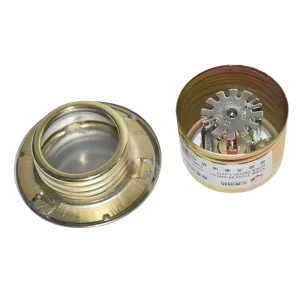 Fire Sprinkler with Hidden Sprinkler Head Quick Response Brass Chrome Plating Firefighting Equipment Accessory