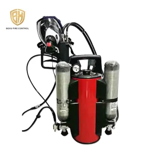Firefighter 12L Backpack Water Mist Fire Fighting System With SCBA Mask 3L cylinder