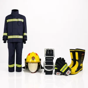 Firefighter Fire Extinguishing Protective Clothing (17 Fire Suits) for Double Layer Fabric Category 4 Split Full Body Style
