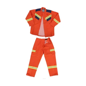 Firefighter Rescue Suit Industrial Safety and Fireproof Two Piece Workwear Overalls Work Clothes Protective Clothing Reflective