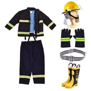Firefighter Safety Clothes Boots Helmet Gear Emergency Rescue Uniform Fire Fighting Suit