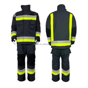Firefighter Suit Nomex Aramid Fireman Uniform Fire Fighting Costume Firefighting Clothing Flame Retardant OEM Europe Style
