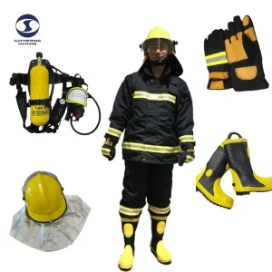 Firefighter Uniform Fireman Suit Firefighter Fireproof Suit 4 Layers Aramid Fabric Fire Protection Clothing for Fireman