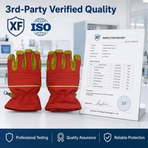 Firefighting Gloves Fire Resistant Flame Retardant High Temperature Insulating Specialized Protective Gear Firefighters