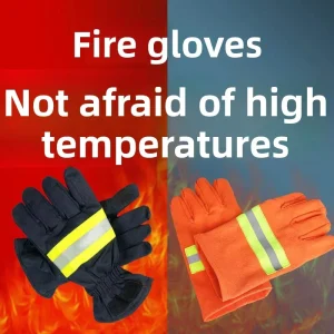 Firefighting Gloves Flame retardant Fire resistant High temperature insulating Protection Specially Designed for Firefighters