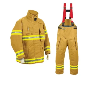 Fireman Suit Nomex Material Flame Retardant with Aramid Fast Zipper Uniform Firesuit