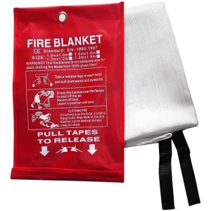 Fireproof Emergency Safety Retardant 100% Fiberglass 1m X 1m Fire Proof Blankets for Home