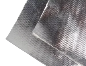 Fireproof Fiberglass Aluminum Foil Flame Retardant Heat Insulation Cloth Low Emissivity for Building Thermal Insulation