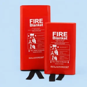 Fireproof Fiberglass Fire Fighting Blanket EN1869 Certified 0.45mm Thick 1m X 1m Size