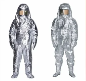 Fireproof Heat Insulation Nom Excoated Aluminized Suit YDAS-0129 Aluminum Heat Insulation EN Fire Suit Firefighters Suit