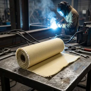 Fireproof High Temperature Acrylic Coated Fiberglass Cloth for Fire Welding Blanket