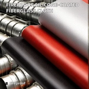 Fireproof High Temperature Retardant Chemical Resistance Waterproof Silicone Coated Fiberglass Fabric Cloth