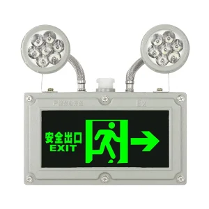 Fireproof LED IP65 Chemical Factory Evacuation Strobe Indicatory Sign Double Head 2*5W Explosion-proof Emergency Light