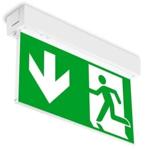 Fireproof Safety Green Exit Sign Plate LED Emergency Exit Signal Light Exit Signage