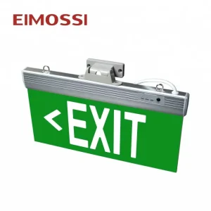 Fireproof Safety Green Exit Sign Plate LED Emergency Exit Signal Light Exit Signage