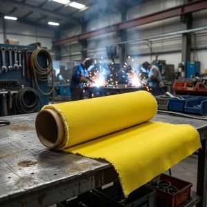 Fireproof Waterproof Acrylic Coated Fiberglass Cloth for Fire Welding Blanket