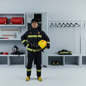 Flame Retardant Aramid Nomex Fire Suit for Emergency Rescue Category 1 Hazard Protection