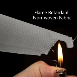 Flame Retardant Dot Cross Microfiber Nonwoven Fabric Lightweight Soft Durable Protective Material Roll Supply